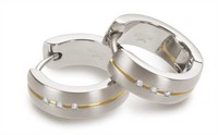 Boccia - Creole 16Mm Titan Bicolor Brillant - 0539-10 - Ohrschmuck
