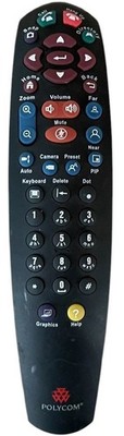 POLYCOM T00127 REMOTE CONTROL GENUINE OEM REPLACEMENT FULLY TESTED / No Back