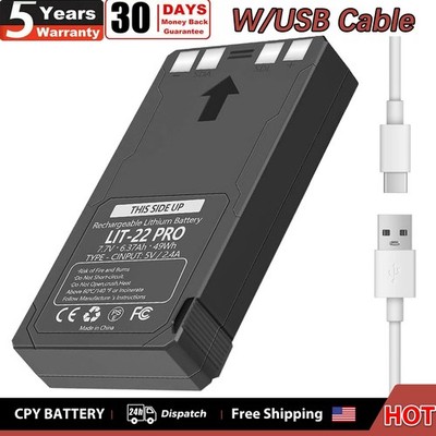 1 Pack LIT-22 6370mAh Battery for SPYPOINT Flex-M Flex-Plus Flex-S Trail Camera