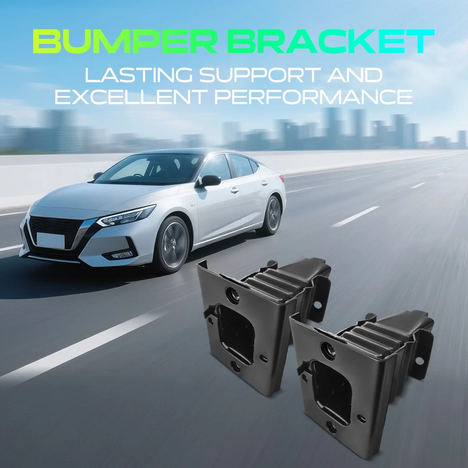 Soporte de parachoques delantero derecho y derecho de acero 2 piezas para Ford Mustang 1994-2004 F4ZZ17E796A Foto 2 de 4