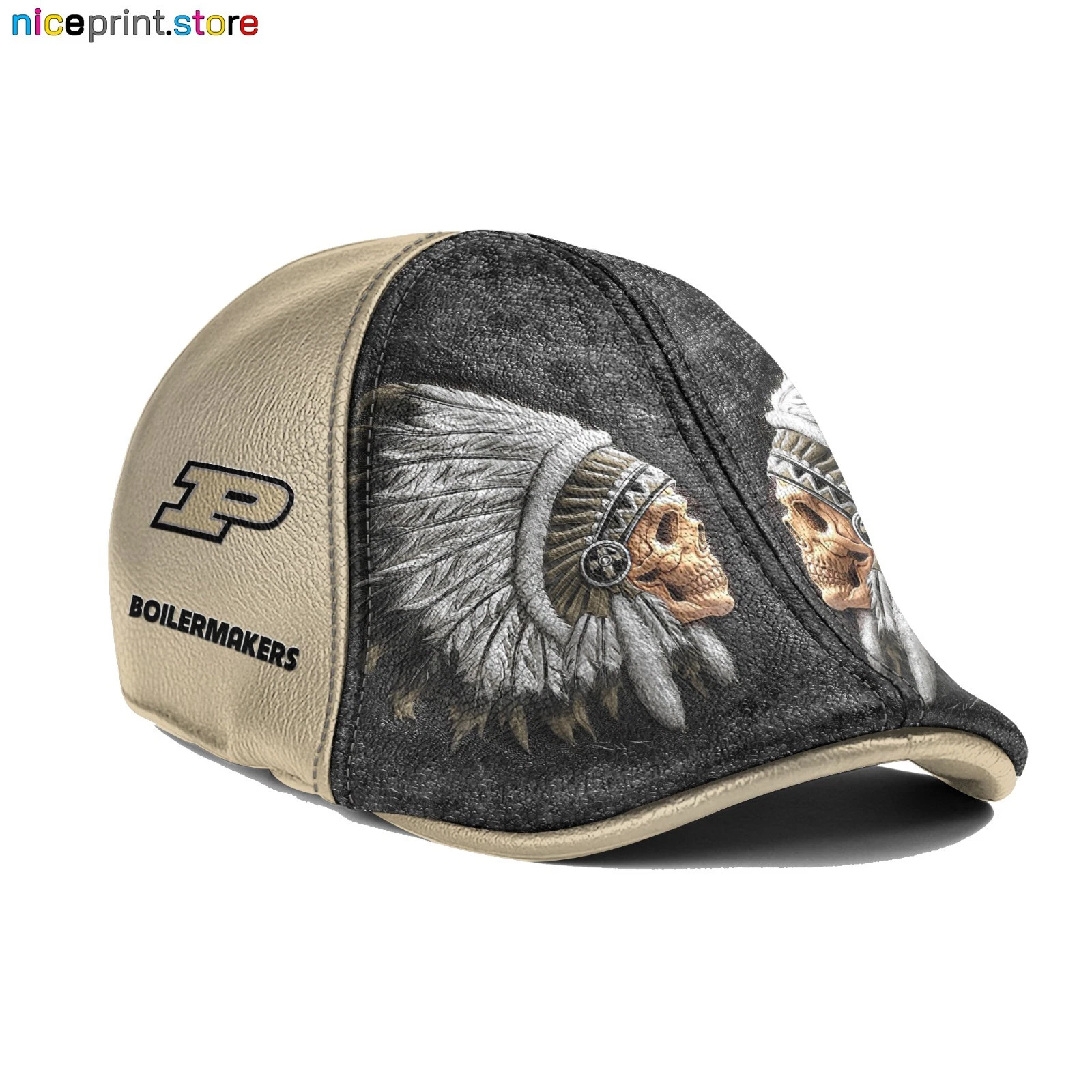 Purdue Team Boilermakers Ivy Cap NCAA 6pannel Hat NCAA Flat Cap