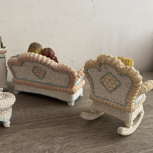 The Leonardo Collection Teddy Bear Tea Party Furniture Ornaments Set 6 Piece - Picture 11 of 14