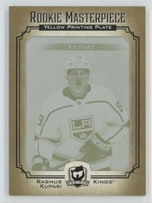2021-22 UD The Cup Masterpieces Printing Plate Yellow Rasmus Kupari RC 1/1