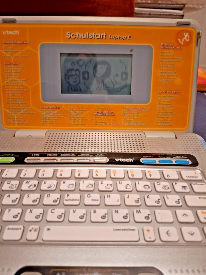 Vtech Kindercomputer Schulstart Laptop E - orange 160 Lernspiele - Bild 3 von 4