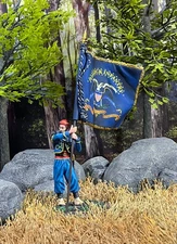 W.Britain 31323 Union 146th New York Zouave with Regimental Colors (Britains)