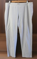 Eileen Fisher Washable Stretch Crepe Pant Light Gray Size Large