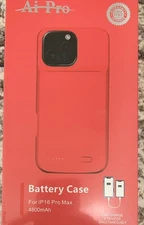 Brand New Ai Pro iPhone 16 Pro Max Charging Case - Red