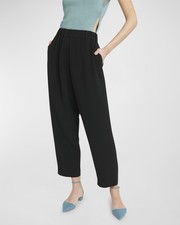 Giorgio Armani Size 44 Relaxed straight Leg Ankle Silk Cady Pants Orig 1795