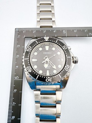 SEIKO Kinetic Scuba Divers 5M62-0BL0 Black Dial Watch New batt JP