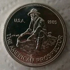 Engelhard 1985 American Prospector 1 oz .999 Fine Silver Round