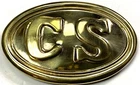 CIVIL WAR CS CSA CONFEDERATE ENLISTED FIELD BELT OVAL FIELD GEAR AMMO BOX BUCKLE