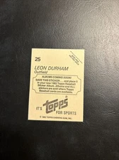Cw 1982 Topps Sticker #25 Leon Durham Chicago Cubs