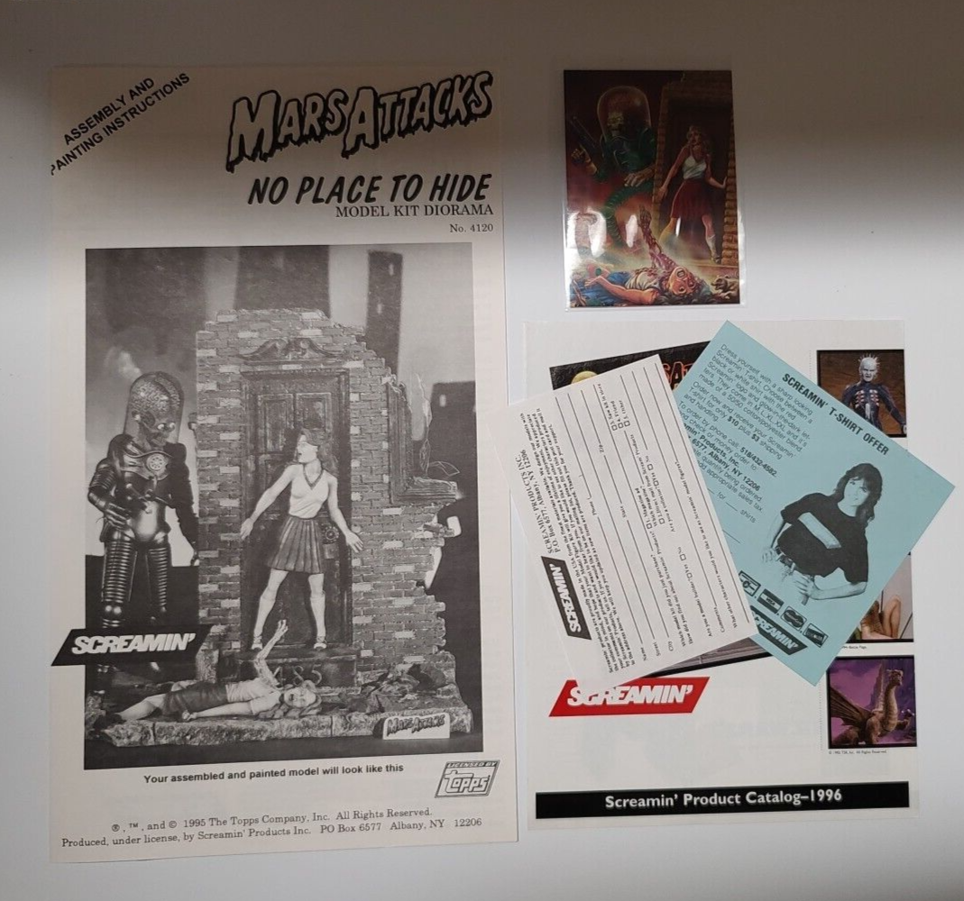 MARS ATTACKS NO PLACE TO HIDE 1/8 MODEL KIT DIORAMA TOPPS SCREAMIN