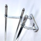 ART DECO Wandgarderobe 1930er Jahre Silber Chrom Garderobe ca. 100 cm