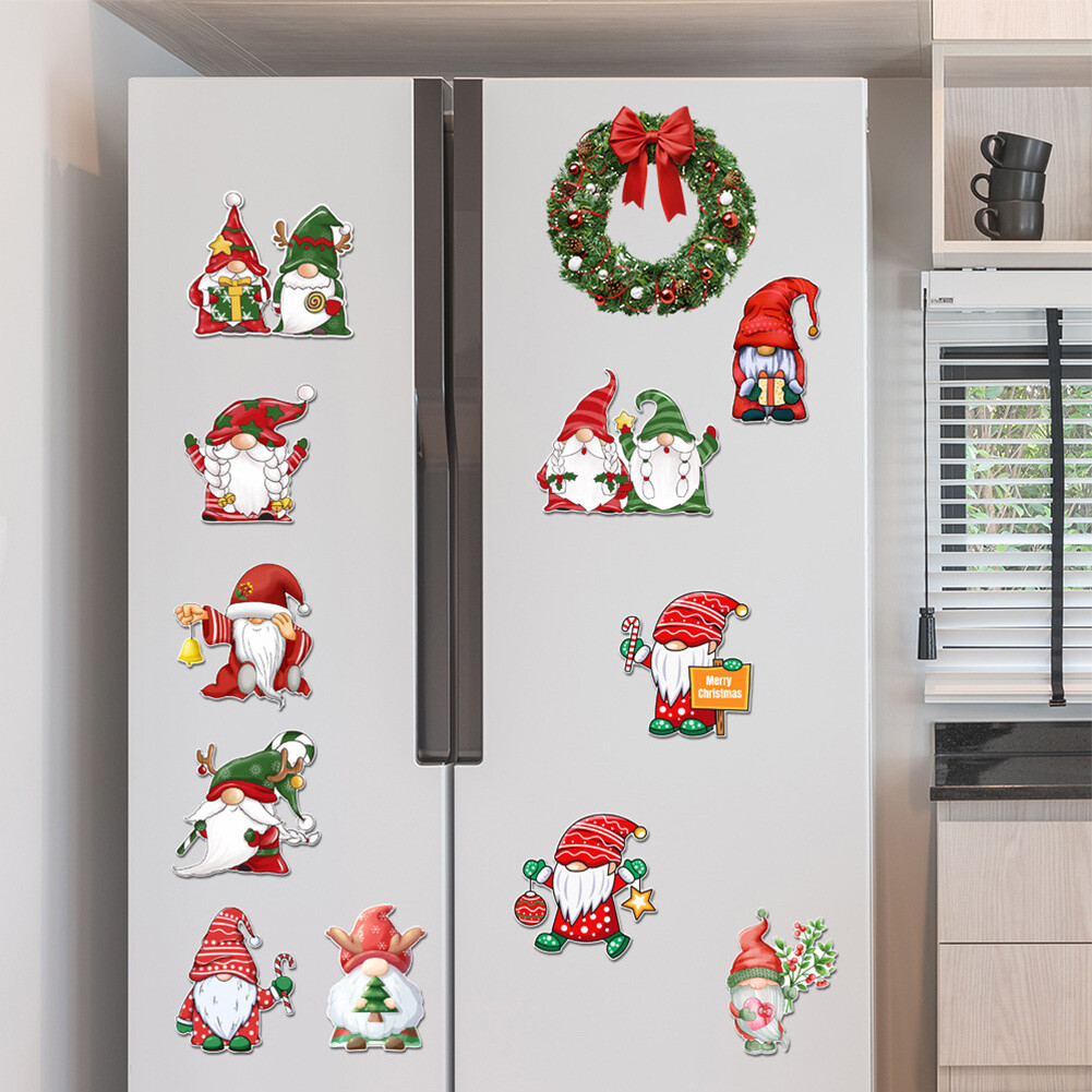 Magnetic Christmas Tree For Fridge - 2025 Holiday Stickers, Santa & Reindeer Magnets, DIY Festive Decor - View #4