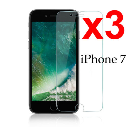 x3 Anti-scratch 4H PET film screen protector guard for Apple iphone 7 front - Picture 1 of 3