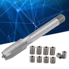 Spark Plug Thread Repair Tool M10x1.0 Bolt + M12x1.0 Tap Auto Accessories