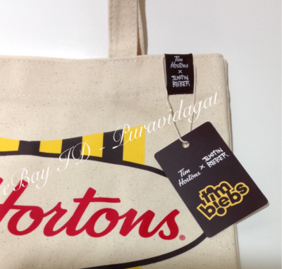 Tim Hortons JUSTIN BIEBER ~ Tim Biebs TOTE BAG ~ Limited