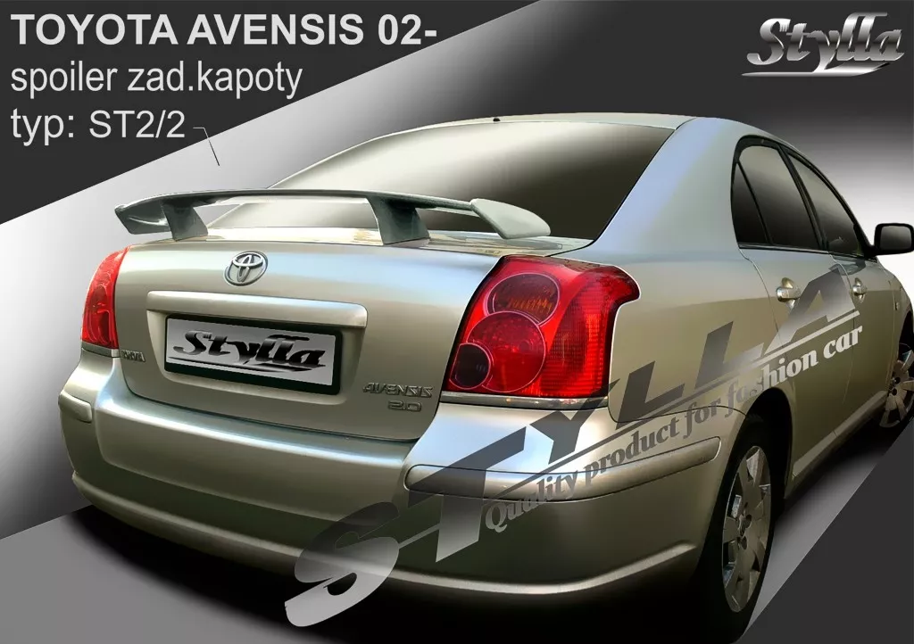 SPOILER REAR TRUNK BOOT TAILGATE TOYOTA AVENSIS WING ACCESSORIES