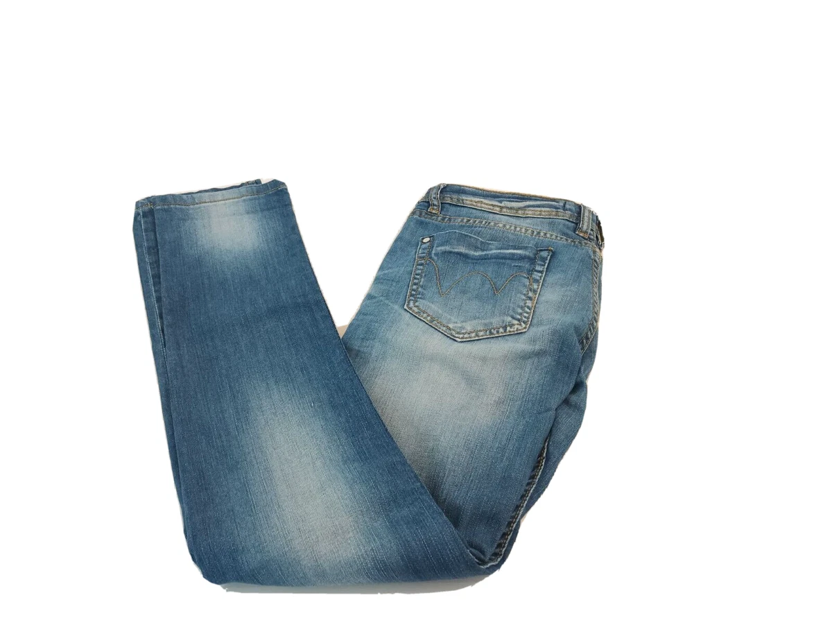 Smagli Womens Blue Low Rise Skinny Jeans 34x31 Light Wash eBay