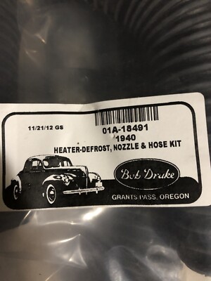 1940 Ford Heater Defroster Hoses With Metal Ends