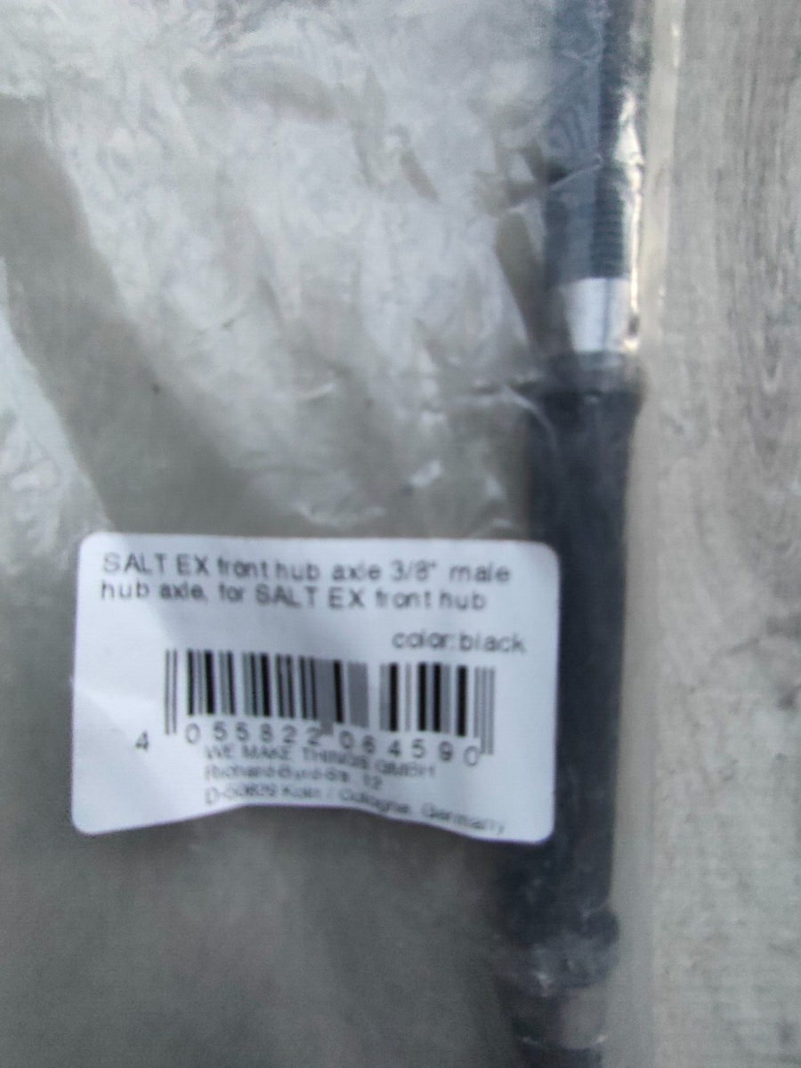 SALT EX front hub axle 3/8