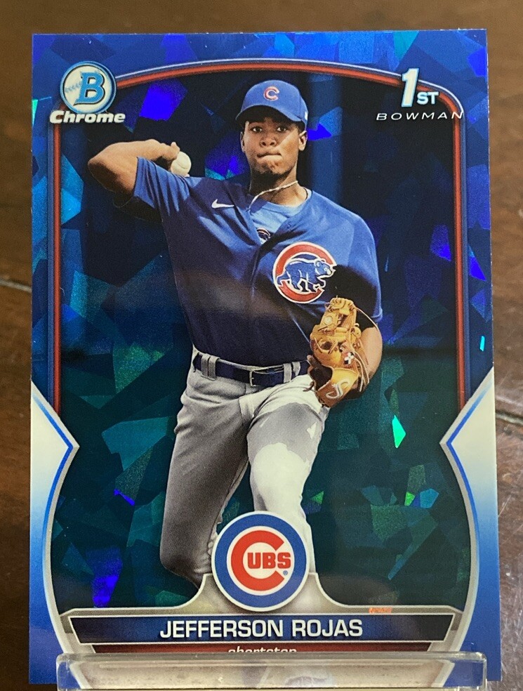 Jefferson Rojas 2023 Bowman 1st Sapphire Chicago Cubs Mint