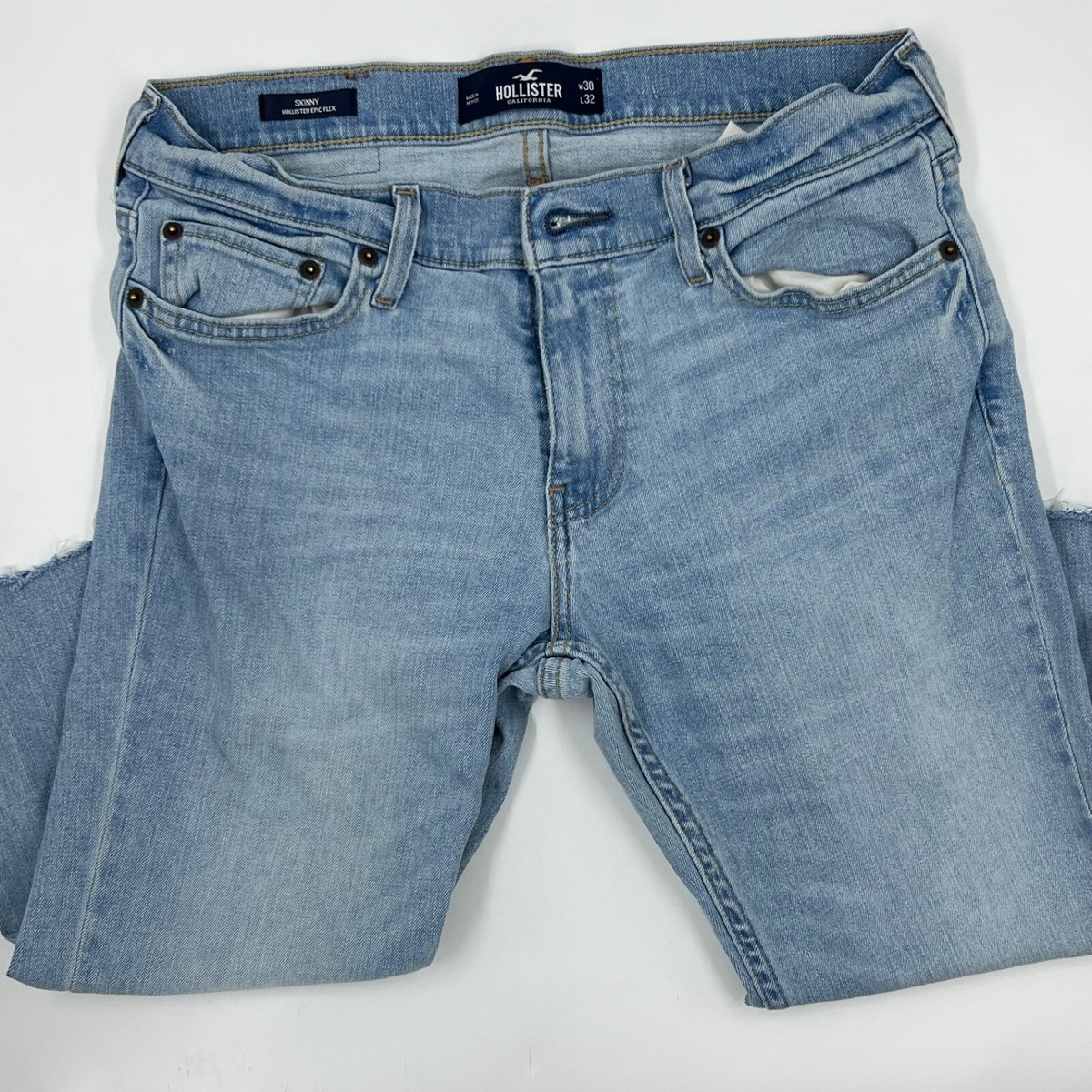 Denim Shorts Hollister Epic Flex Super Skinny Jeans Hollister Mens