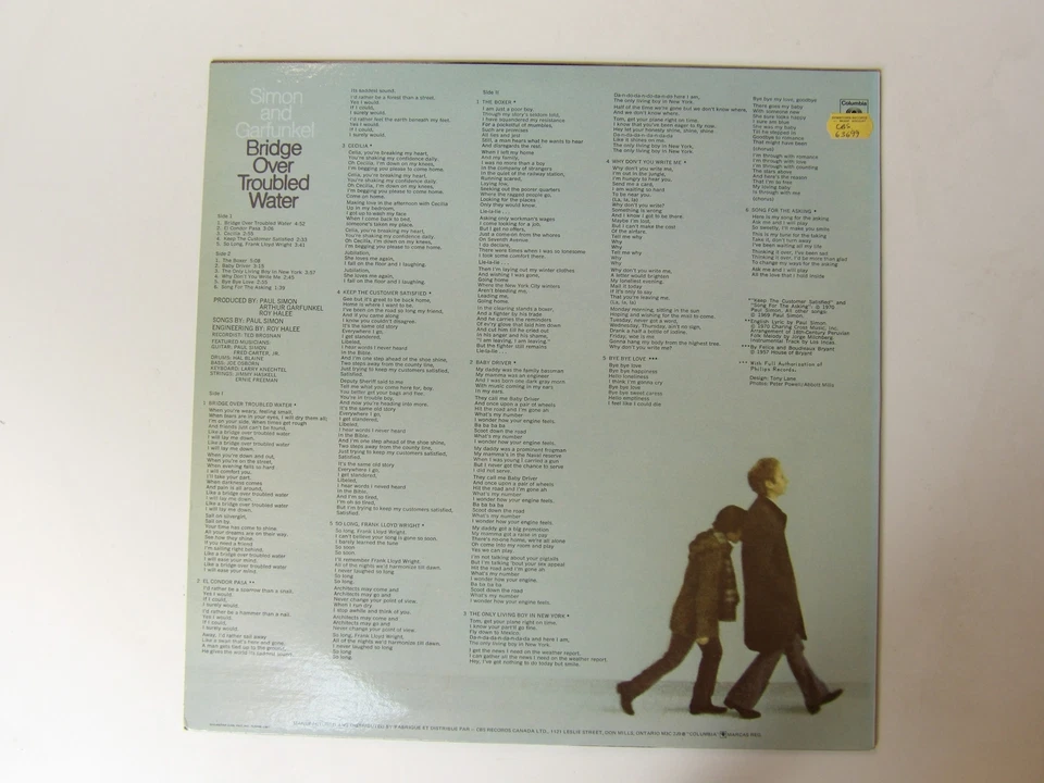 Simon and Garfunkel: Bridge Over Troubled Water   Canadian  EX  LP Foto 4 de 4