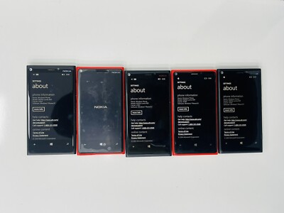 Lot #218 Nokia Lumia Phones (5pc) Lumia 920 FOR PARTS, REPAIR NO RETURN (R218)