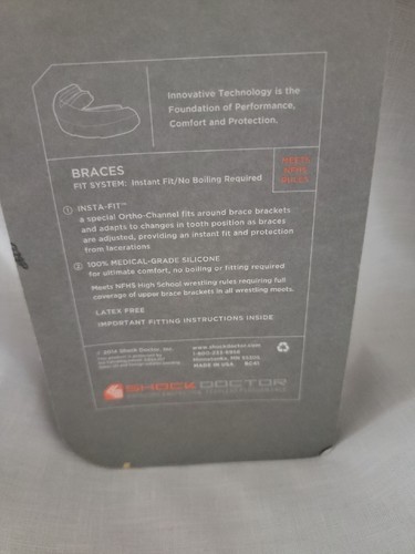 Shock Doctor Zahnspange Riemen sofortige Passform Mundschutz Jugend Preissenkung auf $7,00 - Bild 3 von 3