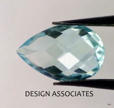 SKY BLUE TOPAZ 15X10 MM PEAR BRIOLETTE CUT VVS 164005 