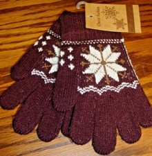 CLASSIC FASHION Children's Winter Gloves Stretch PICK ONE Star or Glitter AA76