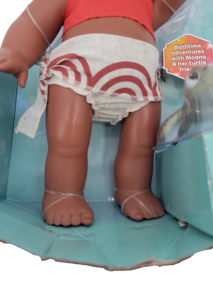 Disney Moana Young Moana Bath Time Doll 12" niña figura de juguete - Usado Foto 3 de 4