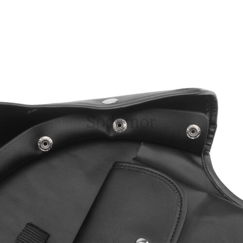 Black Lower Leg Warmer Wind Deflector Bags For Indian Chief Chieftain Roadmaster - Picture 15 of 17