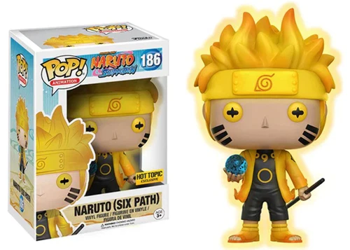 FUNKO POP! ANIMATION NARUTO SHIPPUDEN #186 (SIX PATH) (HOT TOPIC GLOW STICKER)