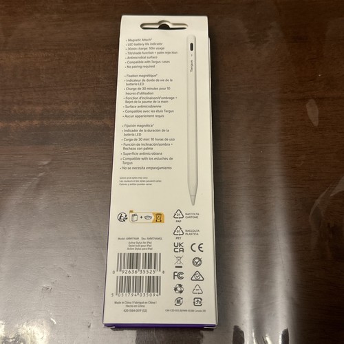 Targus White Active Stylus For iPads 2018 and Later AMM174AMGL NEW - Picture 2 of 2