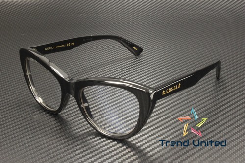 GUCCI GG1172S 001 Cat Eye Acetate Black Transparent 52 mm Women's Sunglasses