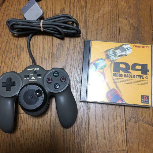 PS R4 RIDGE RACER TYPE 4 + JOGCON Controller without Box Namco  - Picture 1 of 3