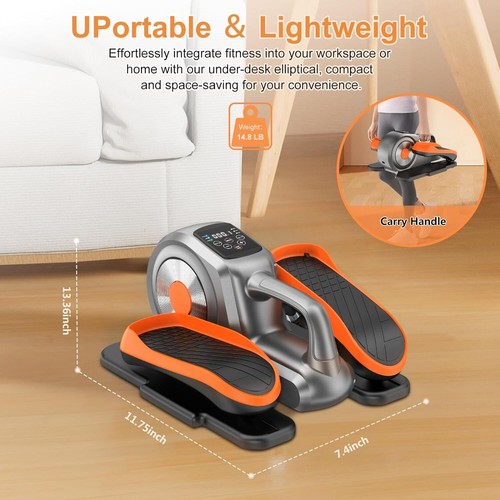 Under Desk Elliptical Machine, Ellipse Leg Exerciser for Seniors and Adults, Qui - Picture 5 of 7