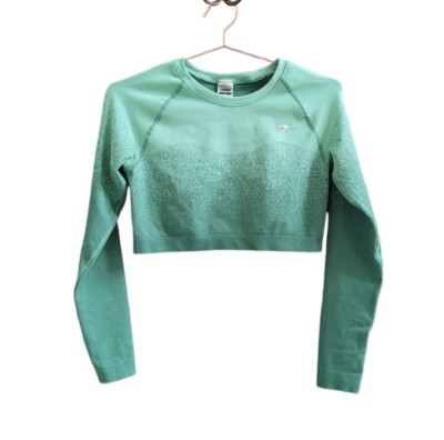 Pre-Owned GYMSHARK XL Green Adapt Ombre Seamless Long