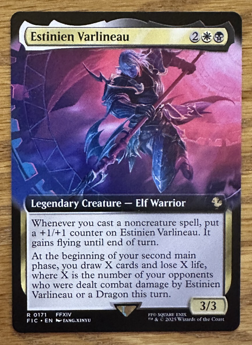 mtg final fantasy estinien Varlineau FINAL FANTASY artwork Magic The Gathering Final Fantasy