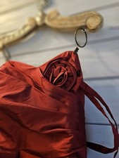 Alfred Sung Cocktail Strapless Garnet Red Sweetheart Dress Formal Sz10 Rtl $250