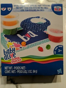 baby alive super snacks reusable solid doll food refill pack