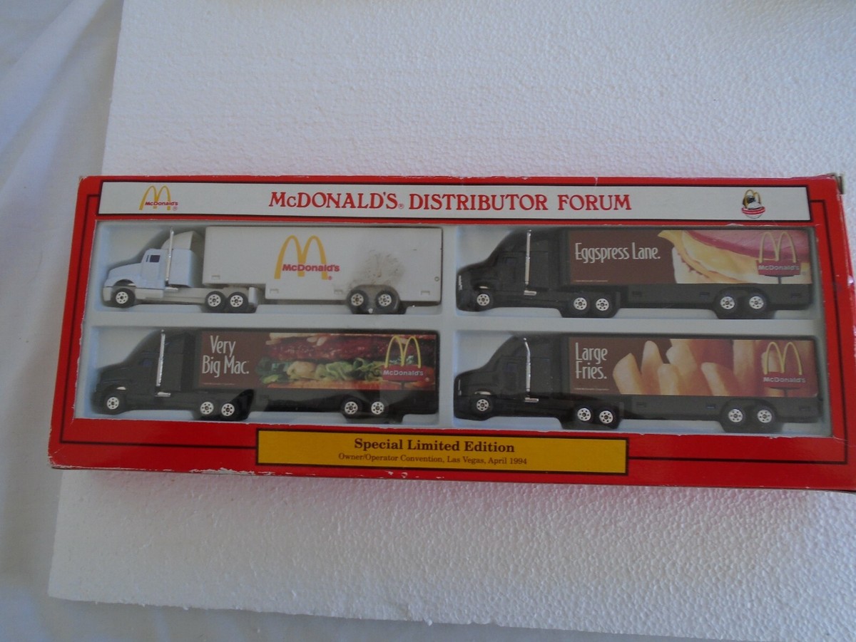 McDONALD'S DISTRIBUTOR FORUM COLLECTIBLE 4 TRUCK McDONALD'S McDONALD'S DISTRIBUTOR FORUM COLLECTIBLE 4 TRUCK McDONALD'S