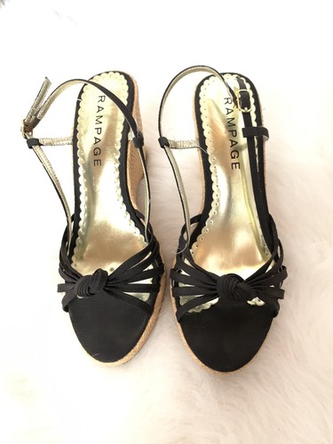 Rampage Womens Wedge Belize Sandals Dark Brown Size 7.5 - Picture 8 of 11