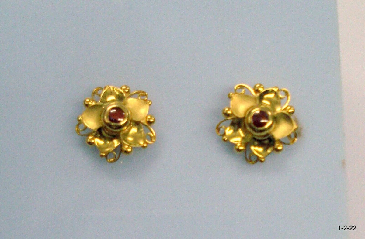 Handmade 2024 gold earrings