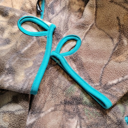 Realtree Xtra YOUTH Full Zip Fleece Hunting Jacket w/ Blue Trim Size XL - Picture 8 of 8