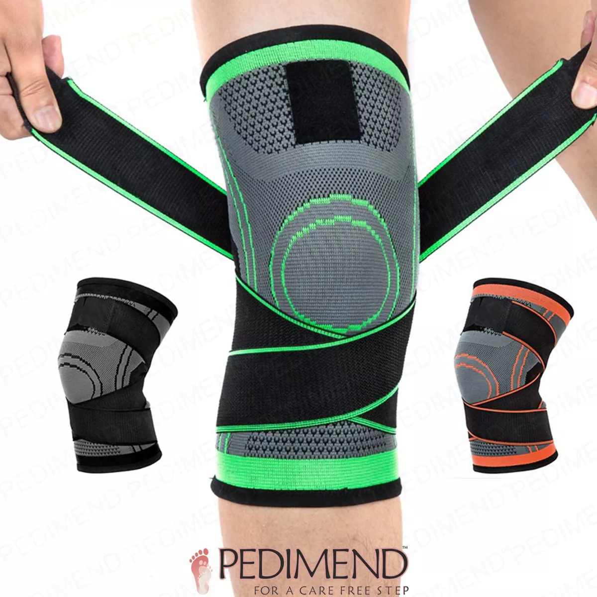 Pedimend Arthritis Knee Brace Compression Sleeve with Strap for