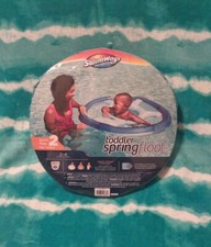 SwimWays Toddler Spring Float Swim Step 2 First Paddle 2 to 4 years Blue New